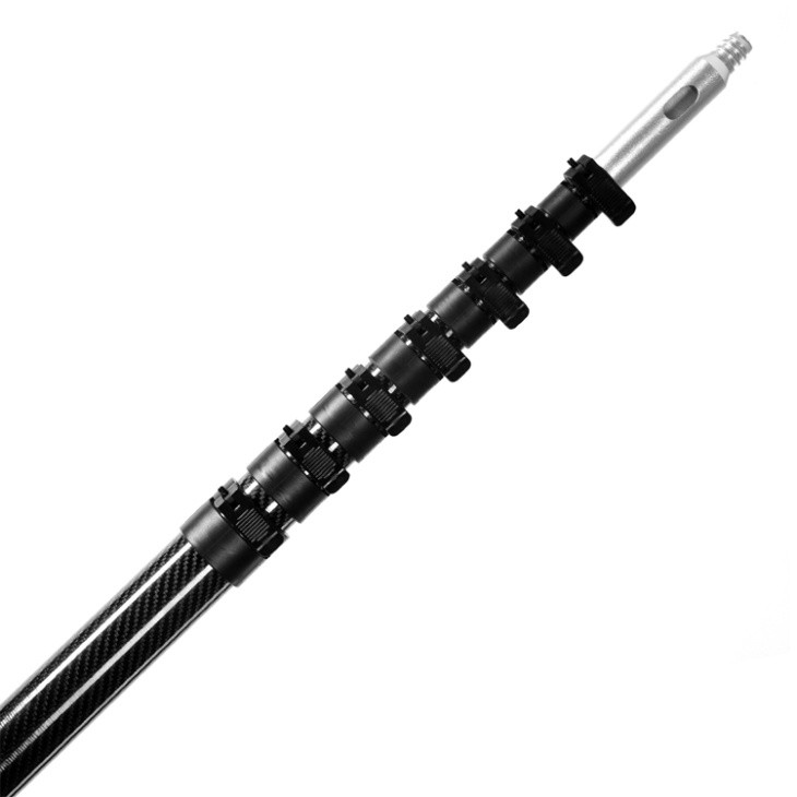 عمود تنظيف النوافذ من ألياف الكربون