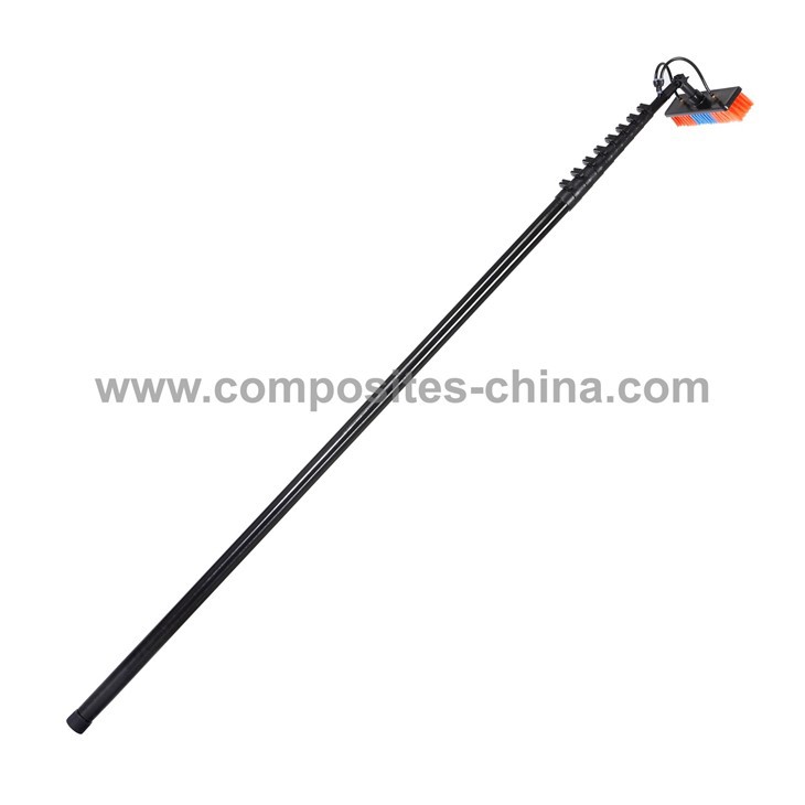 قطب تنظيف النوافذ من ألياف الكربون بطول 12 مترًا